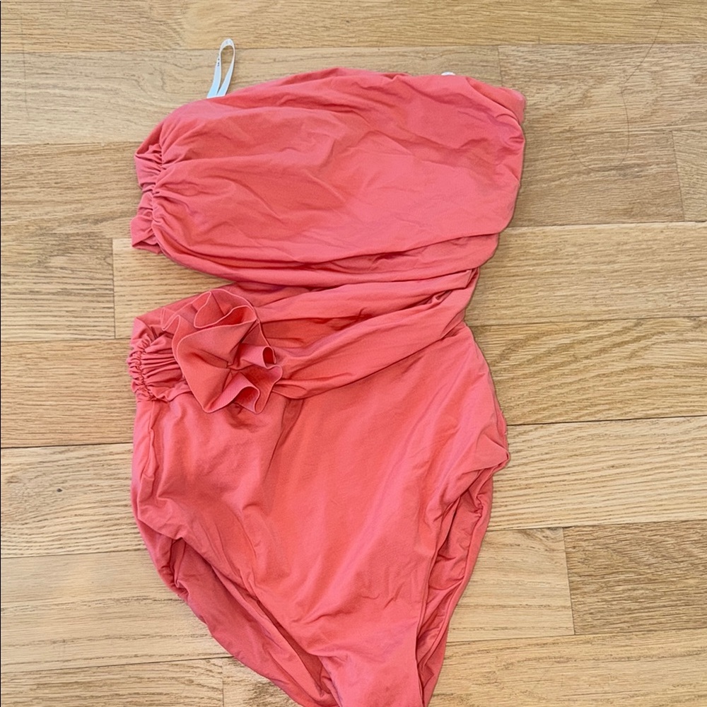 Coral Pink One-Piece Swimsuit